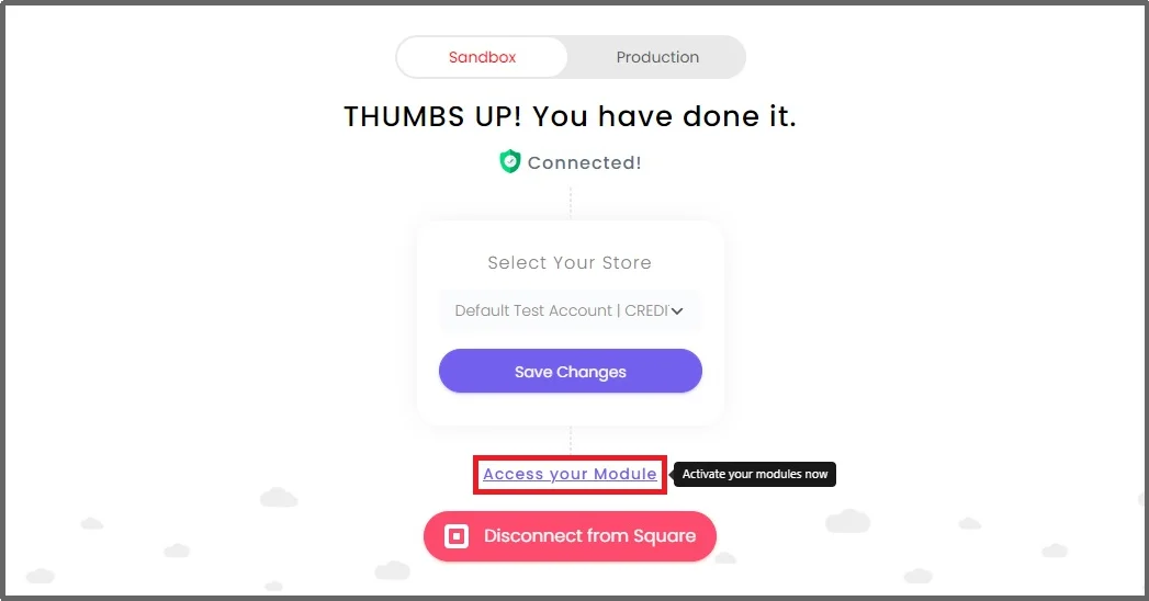 Access your WC Shop Sync module