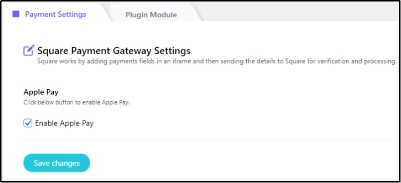 Enable Apple Pay option in WooCommerce payment settings
