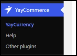 YayCommerce Admin Dashboard for Multi-Currency Setup