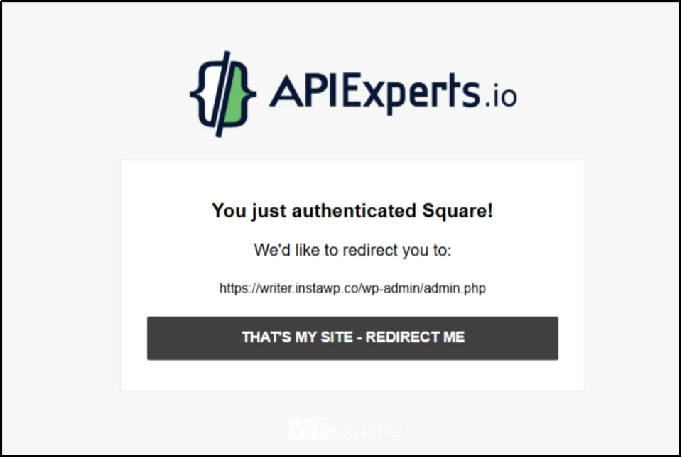 Return to WooCommerce site after Square authorization