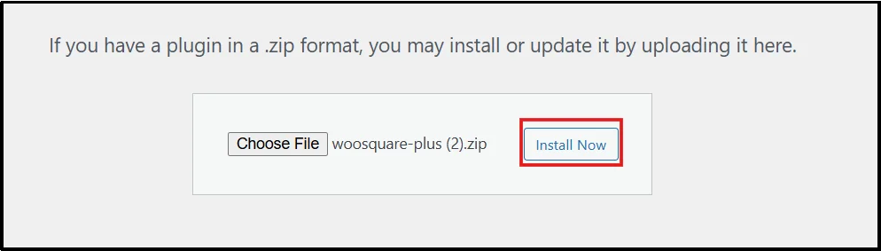 Upload WC Shop Sync Pro ZIP file in WordPress plugin installer