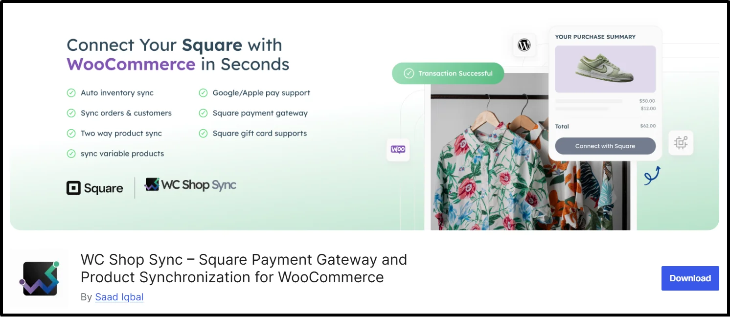 WC Shop Sync Square Plugin